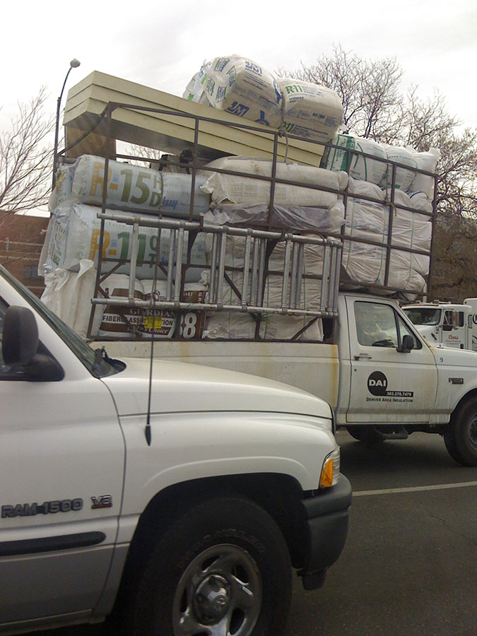 Truck Piled High on Colorado Blvd