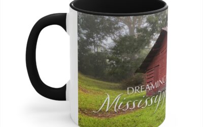 Dreaming of Mississippi Red Barn Accent Coffee Mug, 11oz