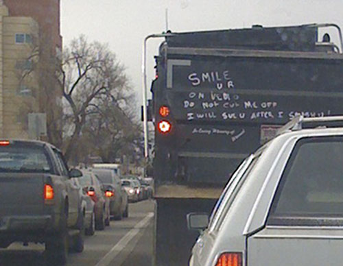 dump truck on colfax