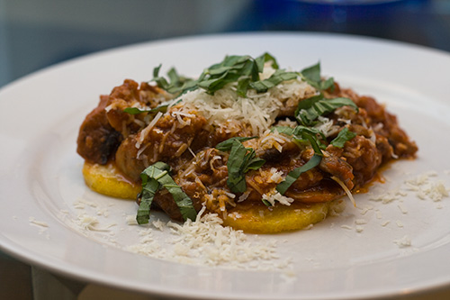 ragout with polenta