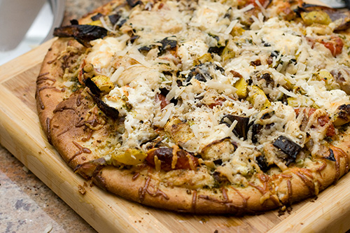 roasted veggie pizza