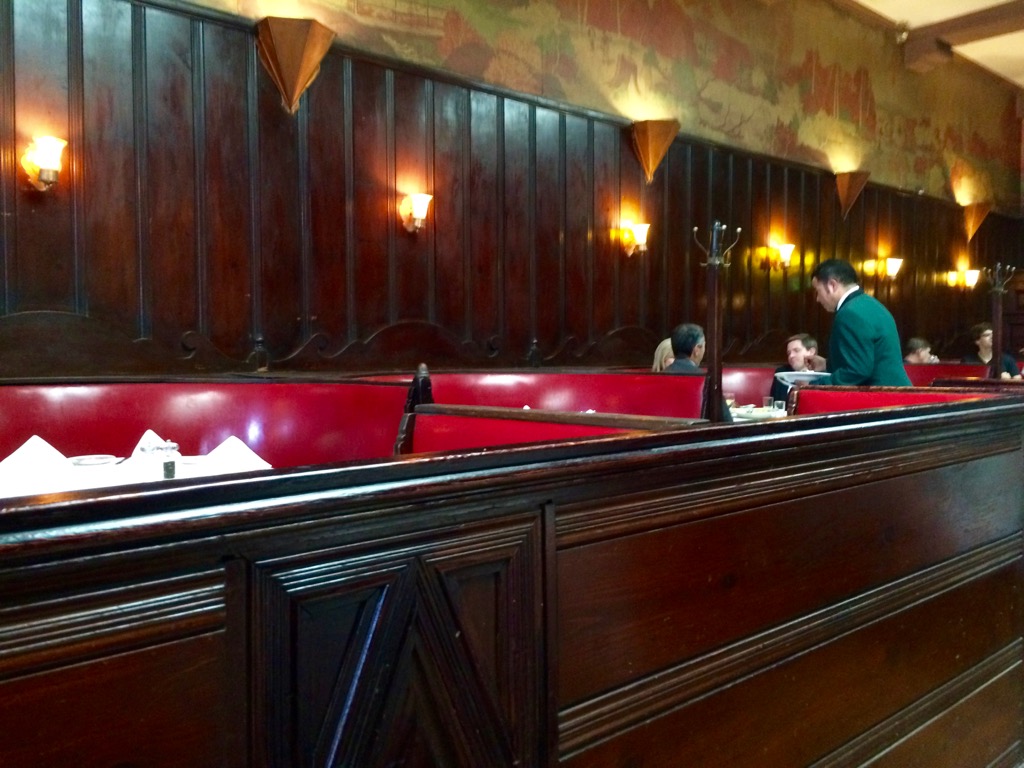 Red Leather Booths at Musso & Frank Grill, Hollywood