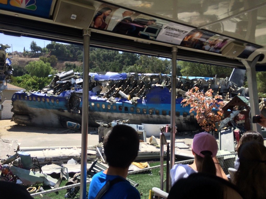The backlot studio tour at Universal Studios Hollywood