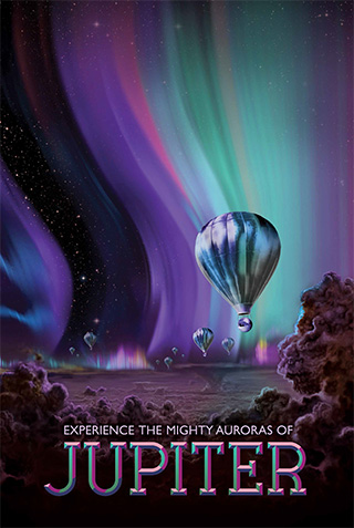 Jupiter - NASA Space Age Travel Poster