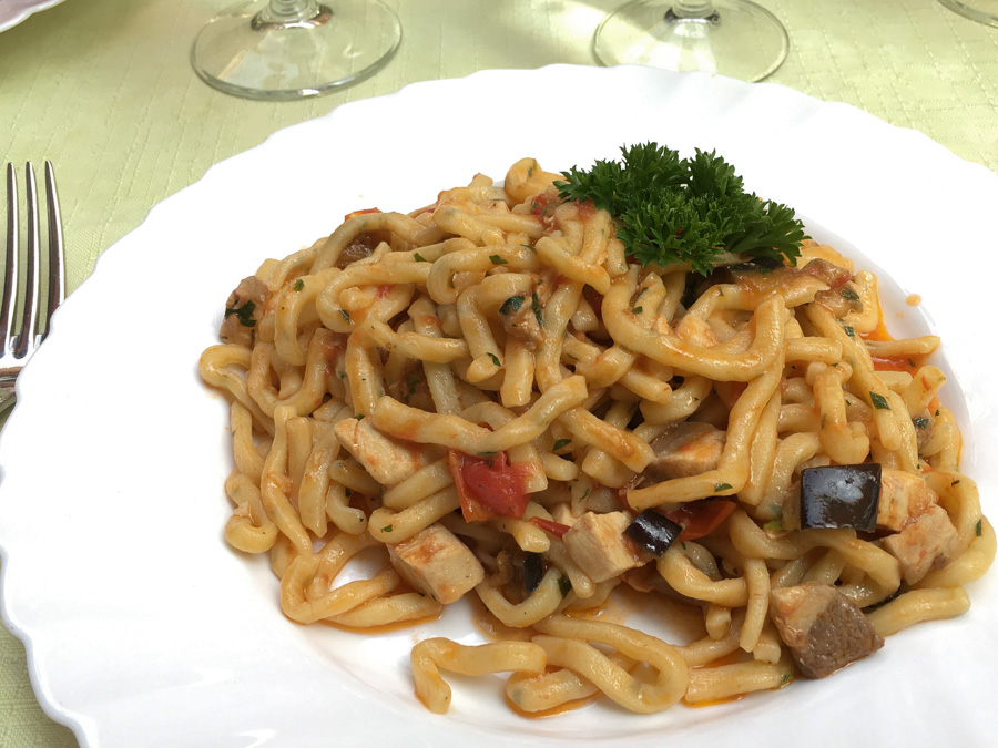 Scialatielli ai frutti di mare ristorante parrucchiano favorita sorrento italy
