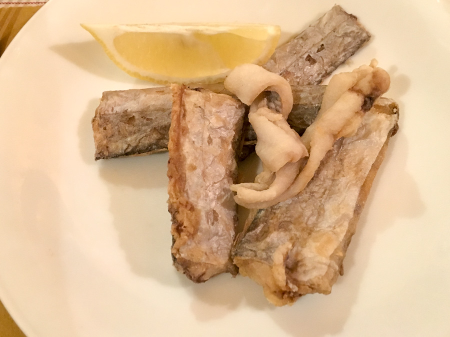 pesce serra frito chanteclers trattoria sorrento italy