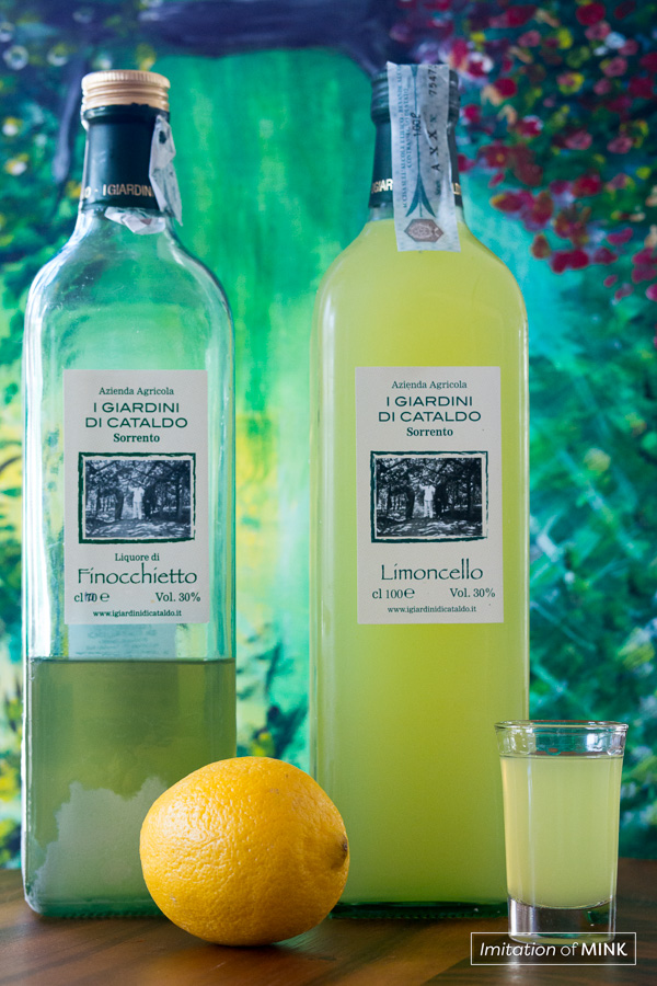 Limoncello and Finocchietto from Sorrento, Italy