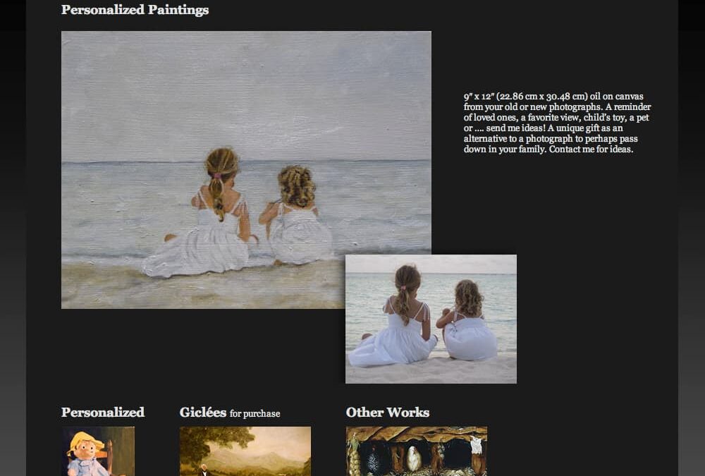 The Artwork of Barbara Gordon Website Design | Custom WordPress Portfolio by Paul Myrick