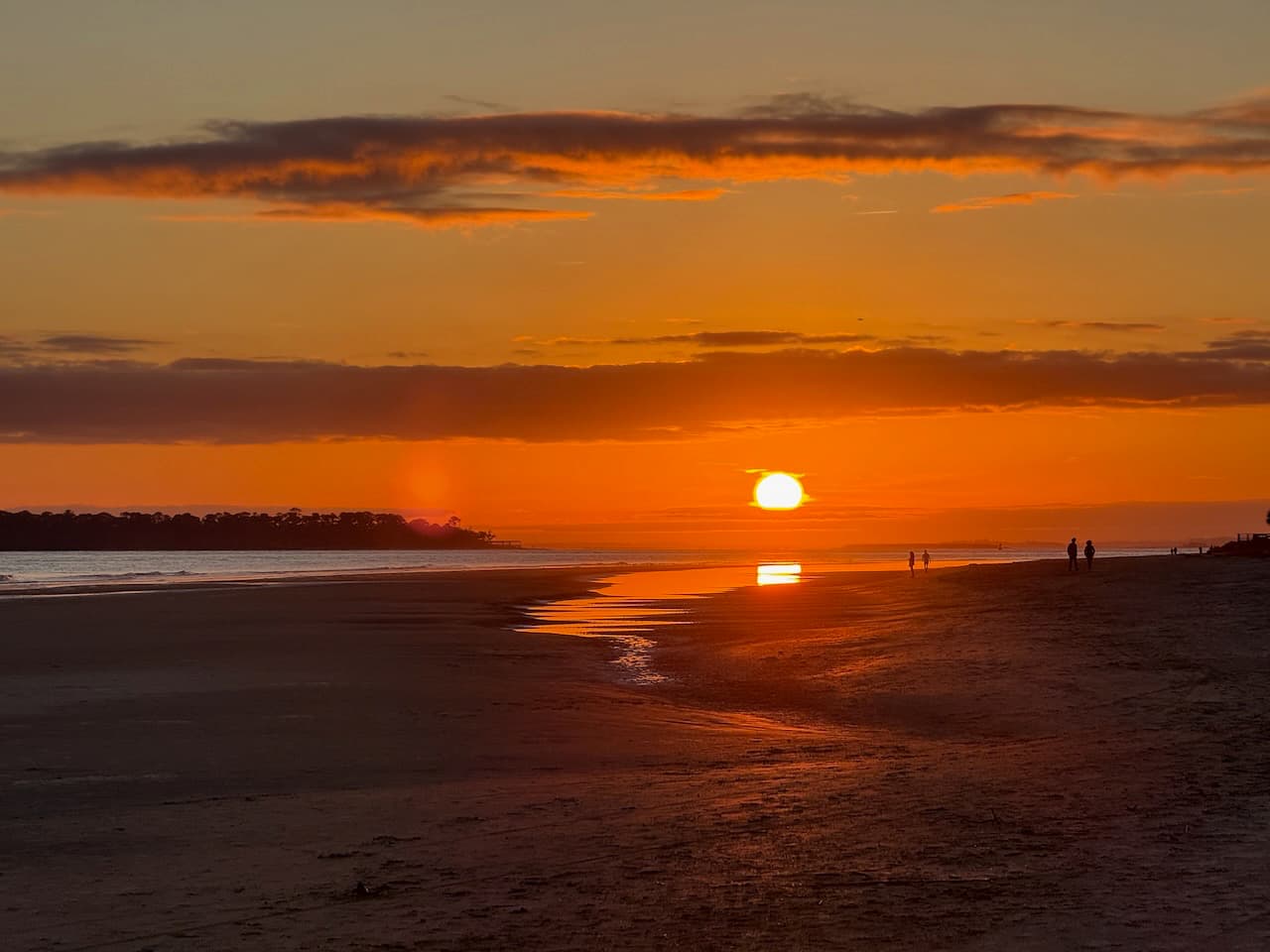 Sunset on East Beach, St Simons Island