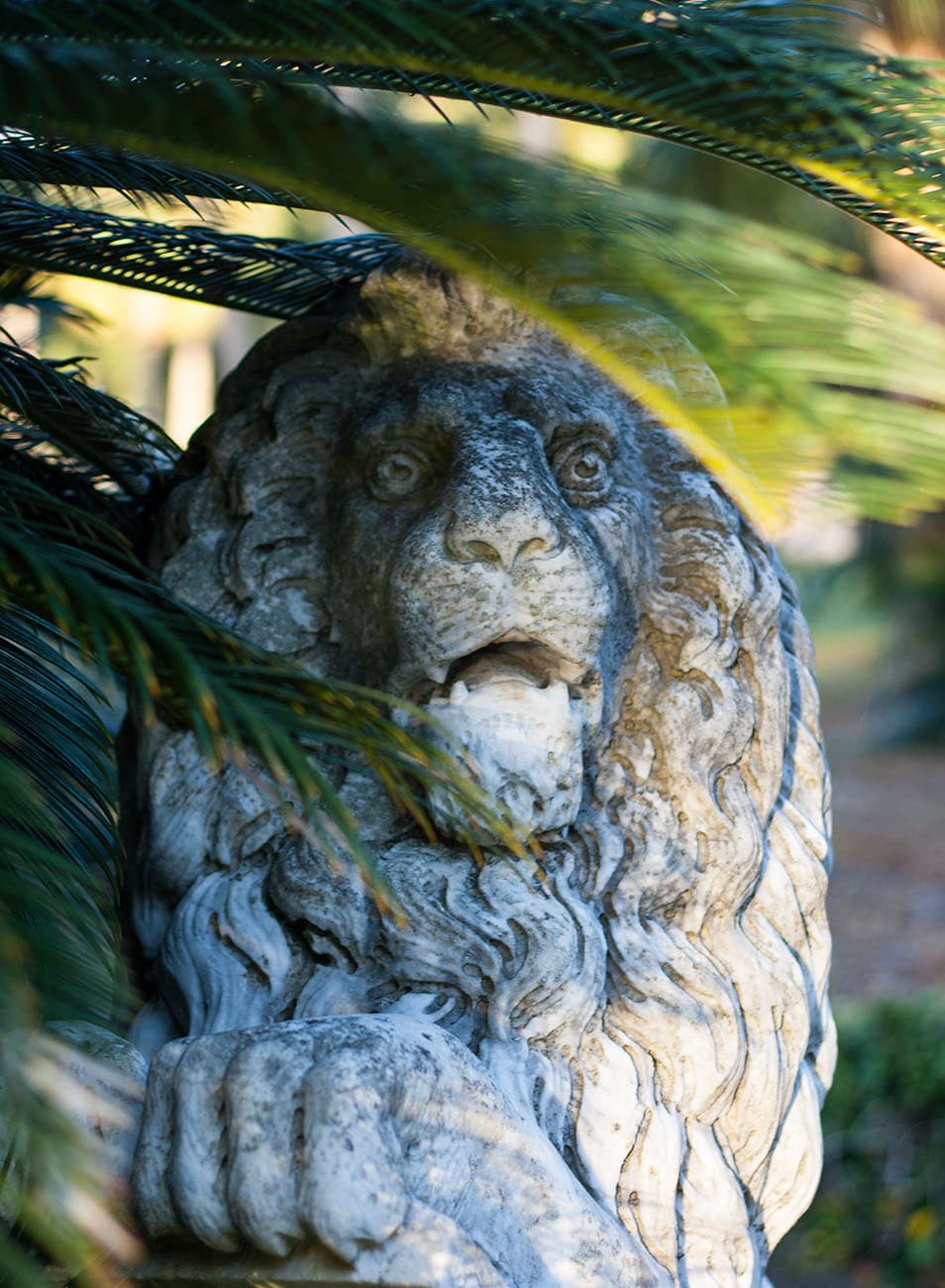 Statue of a lion, Jekyll Island, GA