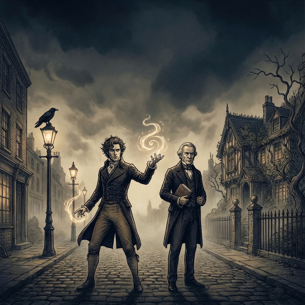 Illustration of Jonathan Strange & Mr. Norrell