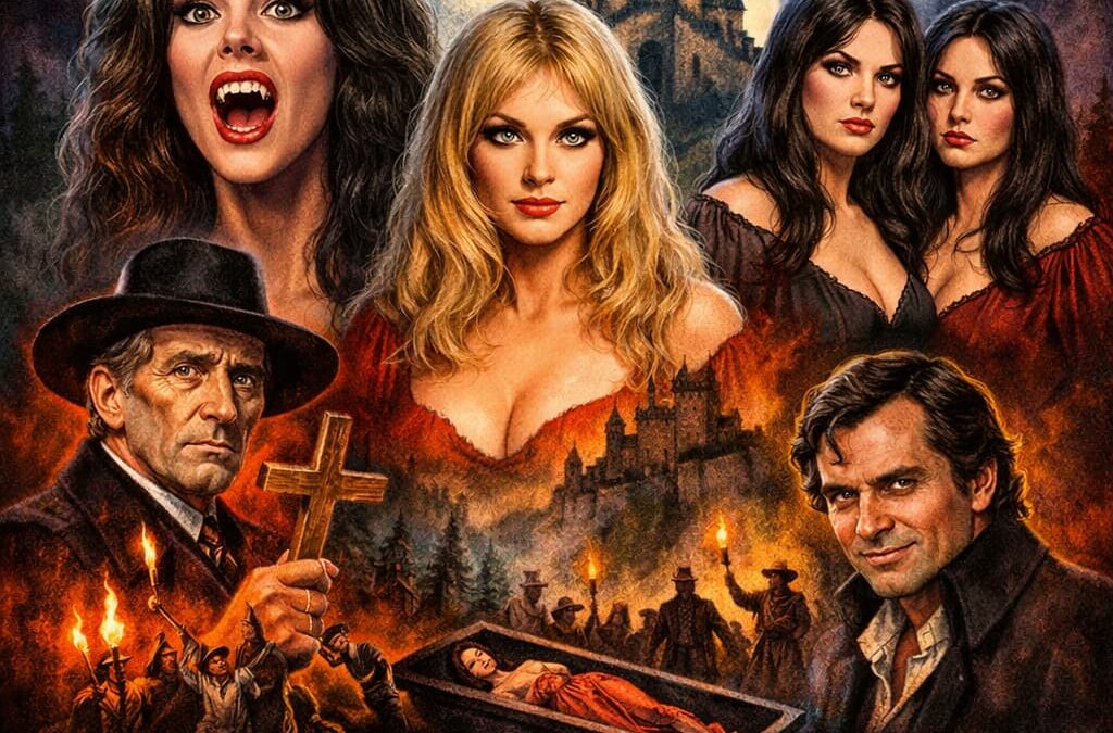 Hammer’s Karnstein Trilogy: The Vampire Lovers, Lust for a Vampire & Twins of Evil — Gothic Glamour in Three Bites